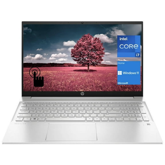 Newest HP Pavilion 15.6'' FHD Touchscreen Business Laptop, Intel Core i7-1355U,32GB RAM,1TB SSD,Intel Iris Xe Graphics,Backlit Keyboard, Webcam, Wi-Fi 6,Bluetooth,Windows 11 Home,Silver