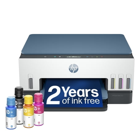 HP Smart Tank 6002 Wireless All-in-One Cartridge-Free Ink Tank Printer, 2 Yrs Ink Incl, Surf Blue