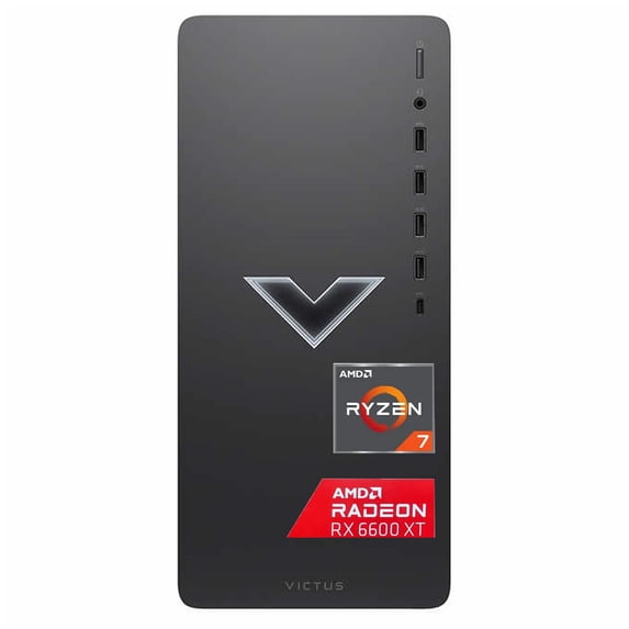 Newest HP Victus 15L Gaming Desktop PC, AMD Ryzen 9 5700G Processor, AMD Radeon RX 6600XT Graphics, 128GB RAM, 16TB SSD + 8TB HDD, Wired Keyboard & Mouse, Wi-Fi 6, Bluetooth, Windows 11 Pro
