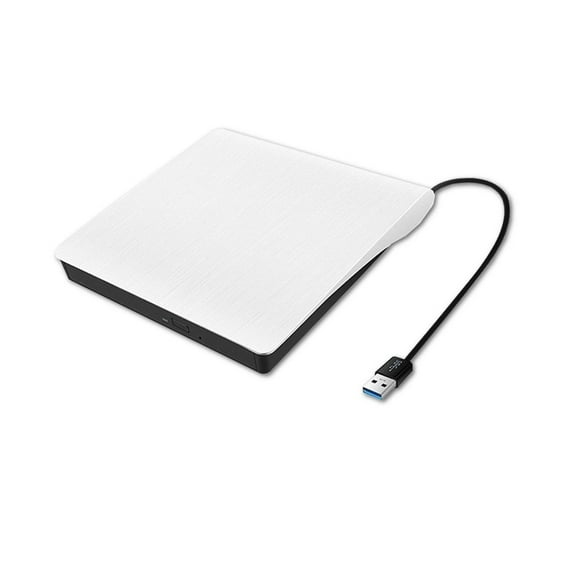 Newest Hot Sales White High Speed USB 3.0 Slim External DVD RW CD Writer Drive Burner Reader Player Optical Drives For Laptop PC ,Easy to Install