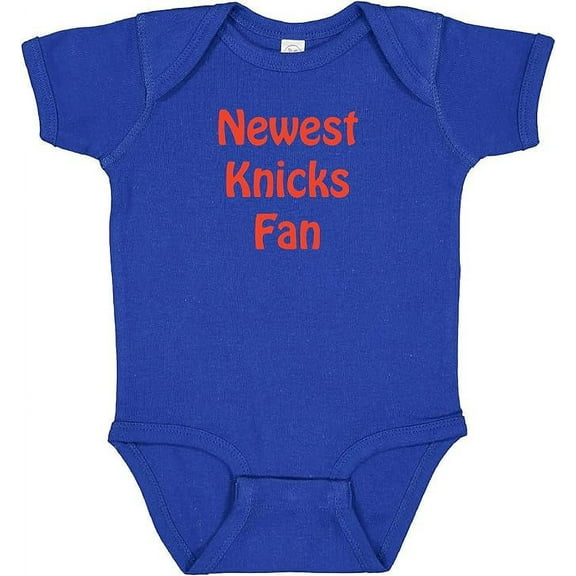 Newest Knicks Fan Cute Baby Boy Outfit Basketball Bodysuit (6 Months)