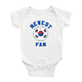 thumbnail image 1 of Newest Korea National Soccer Team Fan Baby Rompers Newborn Clothes Outfits (White, 12-18 Months), 1 of 5