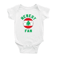 thumbnail image 1 of Newest Lebanon National Soccer Team Fan Cute Baby Clothes Unisex (White, 6-12 Months), 1 of 5