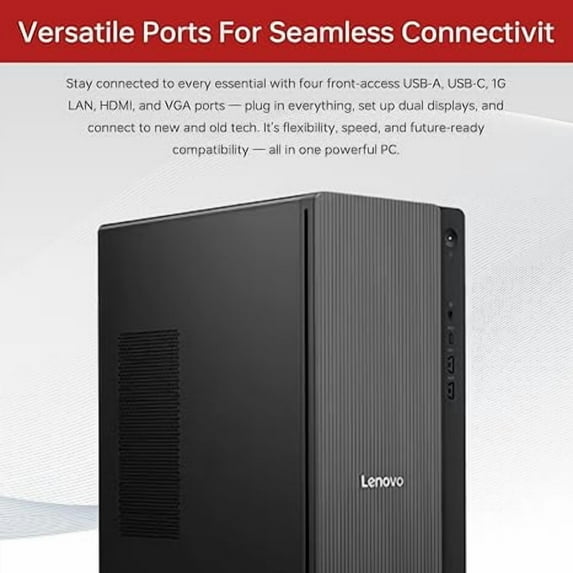 Newest Lenovo IdeaCentre Tower 17L Desktop Computer,Intel® Core™ Ultra 7 265 Processor, 64 GB DDR5 2 TB SSD , Windows 11 Pro