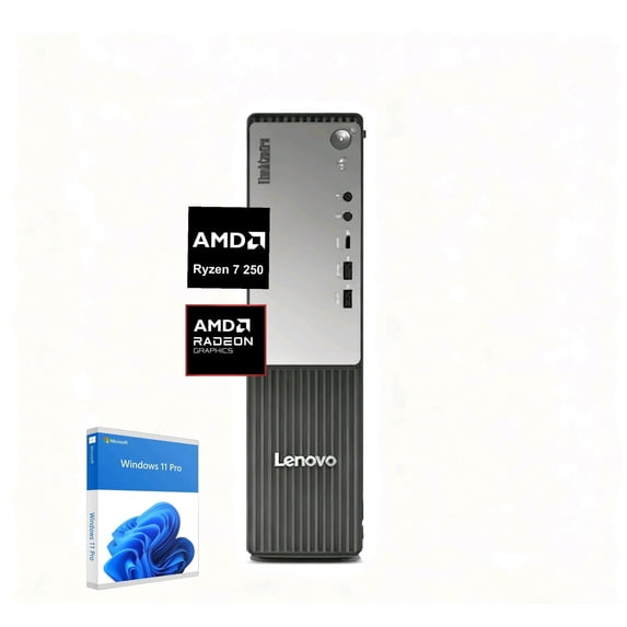 Newest Lenovo ThinkCentre Neo 55s Gen 6 Small Form Factor Desktop Computer, AMD Ryzen 7 250 Processor,32GB DDR5 1TB SSD, Windows 11 Pro, Black