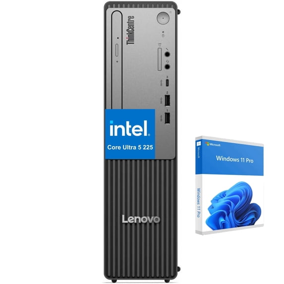 Newest Lenovo ThinkCentre neo 50s Gen 6 Small Form Factor Desktop Computer, Intel Core Ultra 5 225, 16GB DDR5 1TB SSD, without DVD+RW,Windows 11 Pro, Black