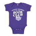 thumbnail image 1 of Newest Member Of The Book Club Baby Bodysuit One Piece 18 mo Purple, 1 of 3