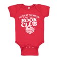 thumbnail image 1 of Newest Member Of The Book Club Baby Bodysuit One Piece 6 mo Red, 1 of 3
