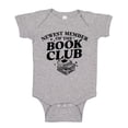 thumbnail image 1 of Newest Member Of The Book Club Baby Bodysuit One Piece NB Athletic Heather, 1 of 3