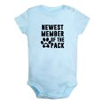 thumbnail image 1 of Newest Member Of The Pack Funny Rompers For Babies, Newborn Baby Unisex Bodysuits, Infant Jumpsuits, Toddler 0-24 Months Kids One-Piece Oufits (Blue, 6-12 Months), 1 of 4