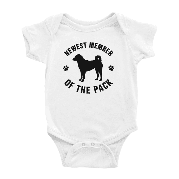 Newest Member of The Pack Appenzeller Sennenhunde Dog Funny Baby Jumpsuits Boy Girl