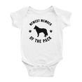 thumbnail image 1 of Newest Member of The Pack Belgian Sheepdog Dog Cute Baby Jumpsuits, 1 of 5