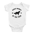thumbnail image 1 of Newest Member of The Pack Kooikerhondje Dog Cute Baby Bodysuit Boy Girl, 1 of 5