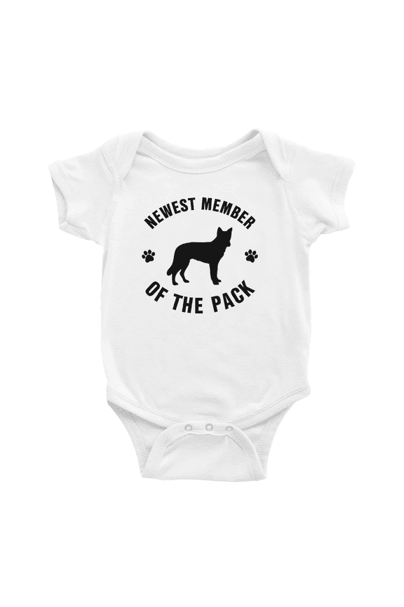 Newest Member of The Pack Northern Inuit Dog Cute Baby Bodysuit Boy Girl Baby Clothes