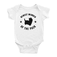 thumbnail image 1 of Newest Member of The Pack Silky Terrier Dog Funny Baby Jumpsuits Boy Girl, 1 of 5