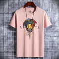 thumbnail image 1 of Newest Men‘s Cotton T-shirt Summer Design Breathable Short Sleeve Tee Man Solid Color Wear Vintage Streetwear O-Neck Tops Shirt, 1 of 7