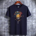 thumbnail image 1 of Newest Men‘s Cotton T-shirt Summer Design Breathable Short Sleeve Tee Man Solid Color Wear Vintage Streetwear O-Neck Tops Shirt, 1 of 7