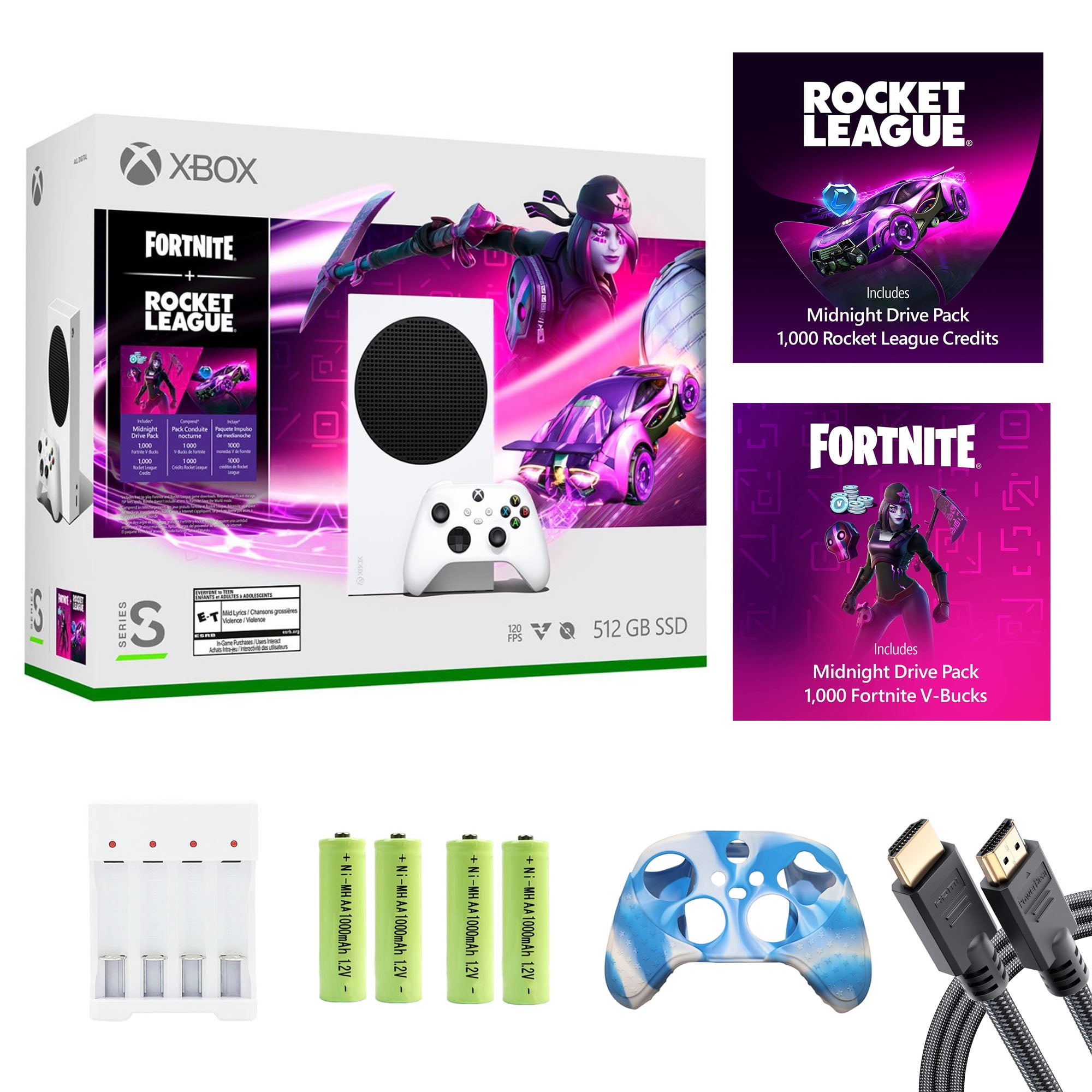 Microsoft Xbox Series S Fortnite & Rocket League Bundle 512GB Console -  White for sale online