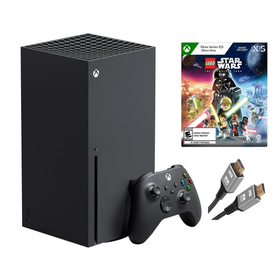 Newest Microsoft Xbox Series X–Gaming Console System- 1TB SSD Black X Version with Disc Drive Bundle with LEGO Star Wars Full Game and MTC11 High Speed HDMI Cabel