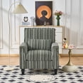thumbnail image 1 of Newest Modern Accent Chair with Arms,Comfy Upholstered Armchair for Living Room,Green , White Striped Armchair with Nailhead Trim,For Living Room, Bedroom, Apartment,Office, 1 of 9