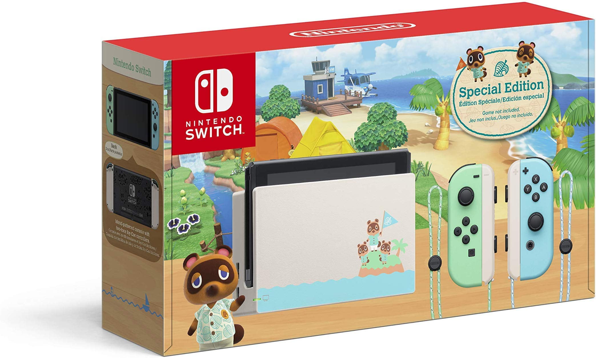 Newest Nintendo Switch - Animal Crossing: Horizons Special Edition