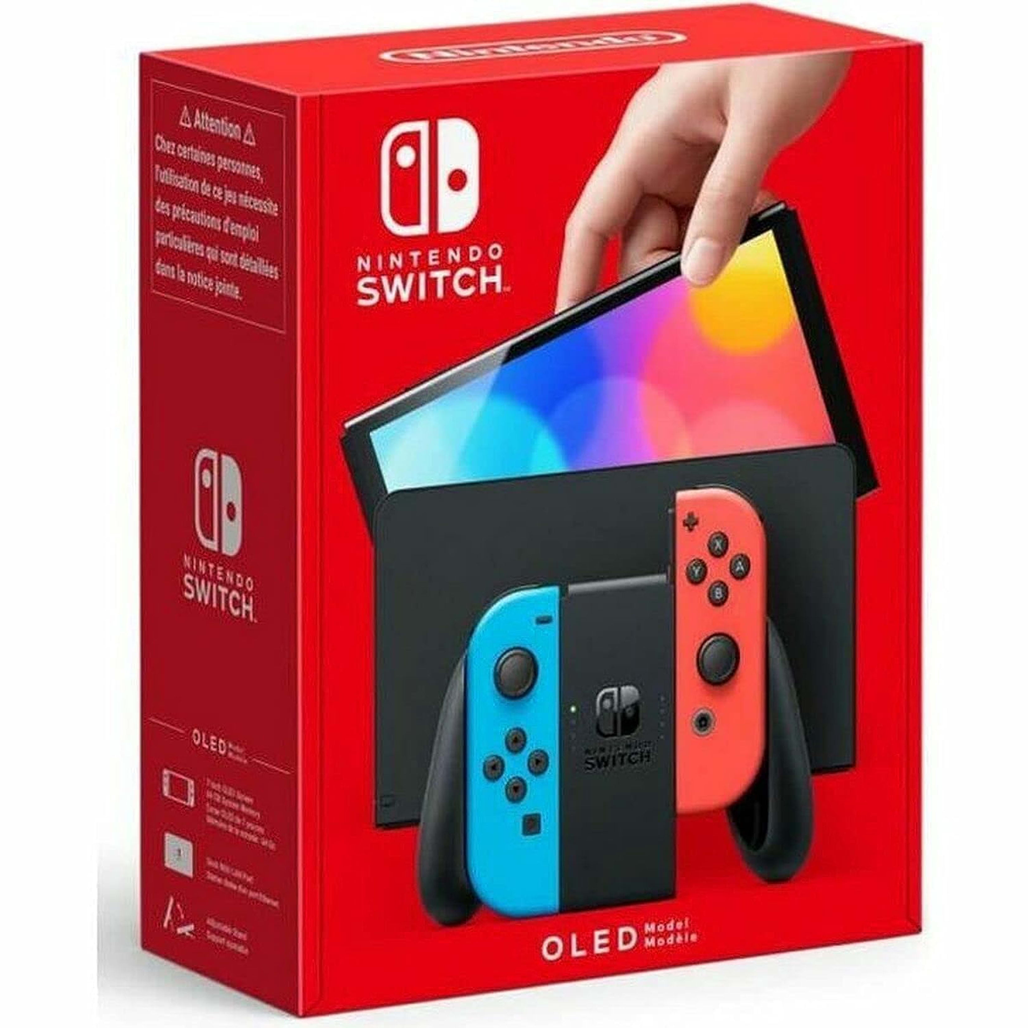 Newest Nintendo Switch Console with Neon Blue and Neon Red Joy-Con