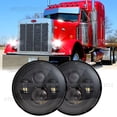 thumbnail image 1 of Newest Pair 7inch Led Round Headlight High-Low Beam for Peterbilt 379 359 Trucks, 1 of 6