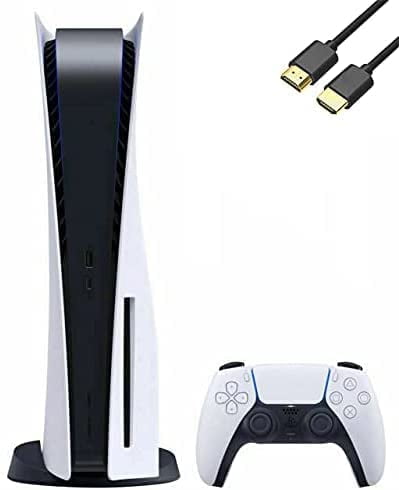 Newest Playstation 5 Disc Version PS5 Console, 4K-TV Gaming, 16GB GDDR6 RAM, 8K Output, WiFi 6, 825GB SSD with LPT Ultra-High Speed HDMI
