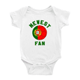 thumbnail image 1 of Newest Portugal National Soccer Team Fan Baby Romper (White, 0-3 Months), 1 of 5