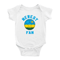 thumbnail image 1 of Newest Rwanda National Soccer Team Fan Baby Rompers (White, 3-6 Months), 1 of 5