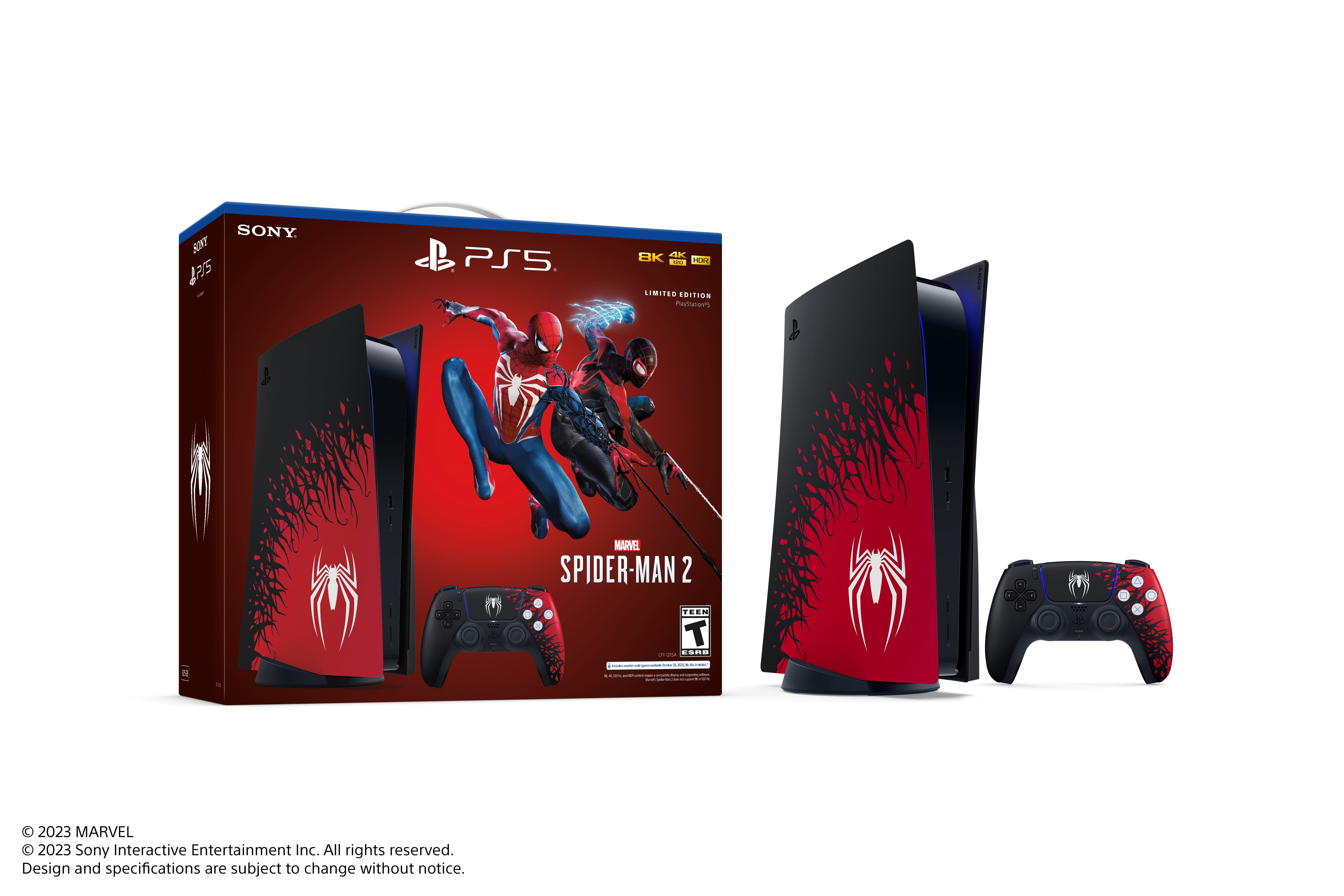 Newest Sony PlayStation_PS5 Spiderman 2 Limited Edition Console (Disc
