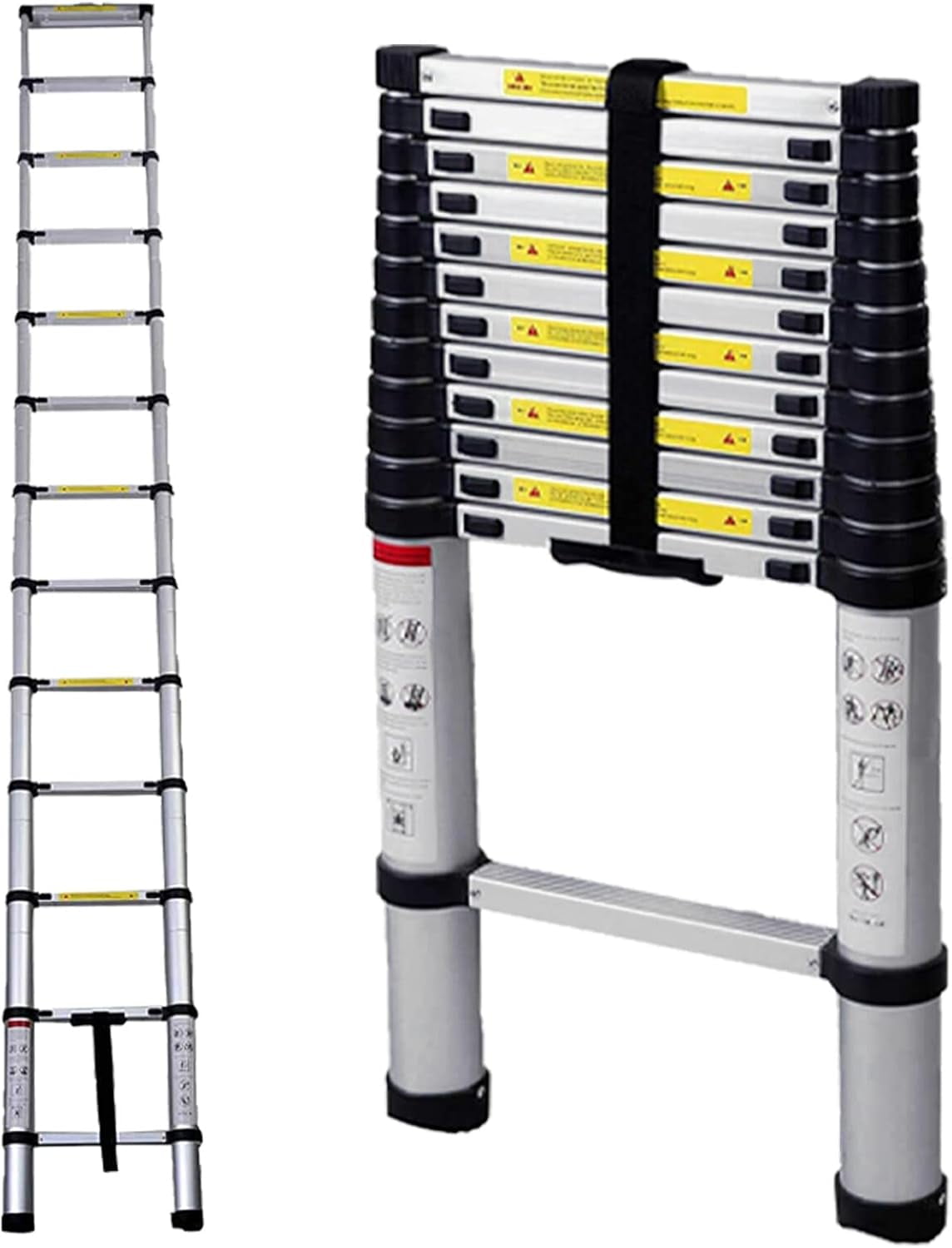 Newest Stainless Steel Telescoping Ladder 8.5FT/2.6M MultiPurpose
