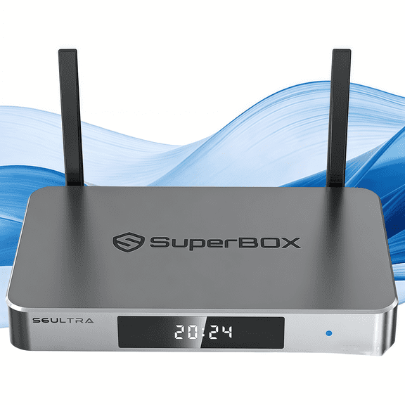 Newest SuperBox S6 ULTRA 2025 Fully Loaded,4G+128G Powerful Android TV Box,with Voice Remote Control