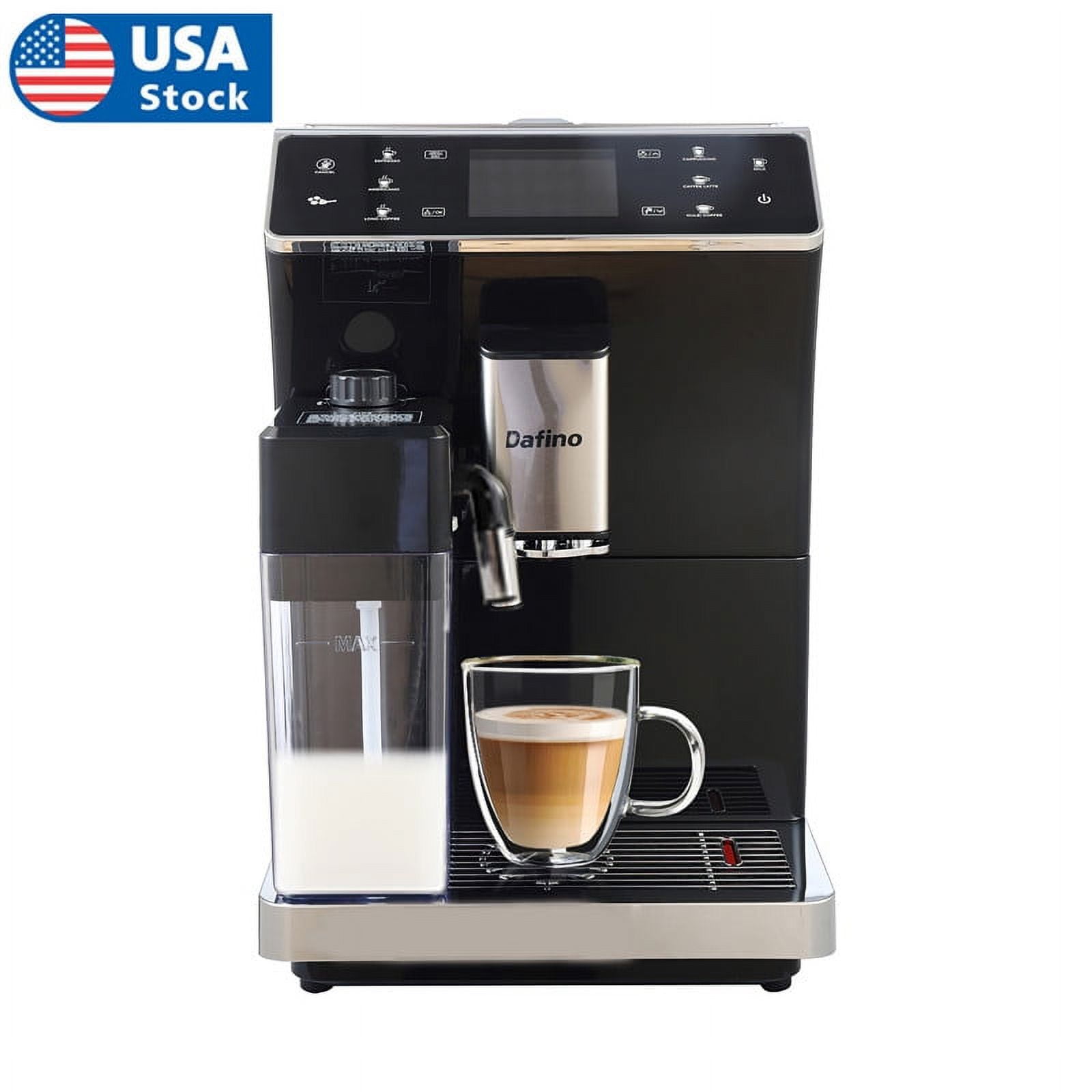 Newest Touch Screen Imusa Espresso Maker Fully Automatic Espresso Machine  w/ Milk Frother, Coffee Milk Espresso Maker 