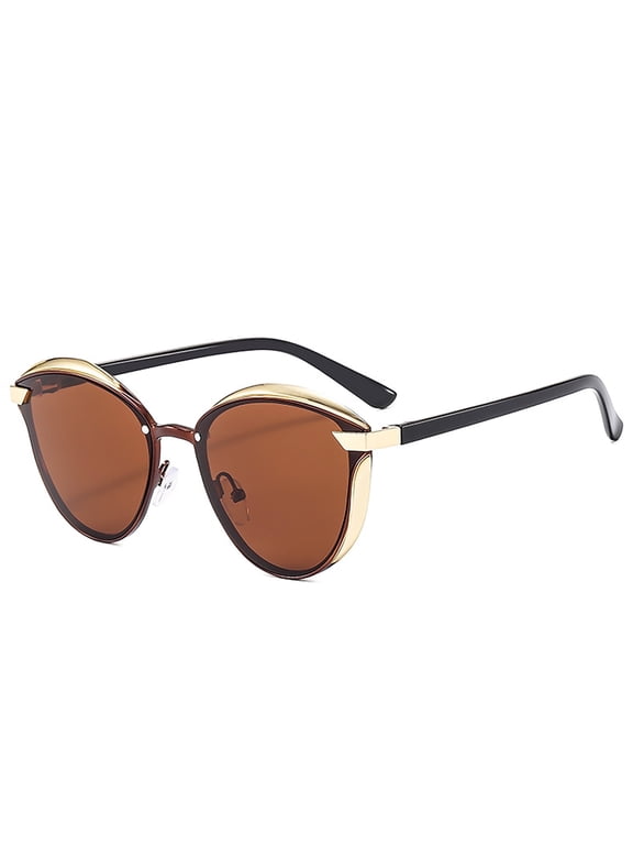Newest Trendy Design Women's Polarized Sunglasses, High Quality, 100% UV400 Protection, HD VISUAL, Suitable for Driving, Outdoor, Traveling(brownish)