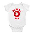 thumbnail image 1 of Newest Tunisia National Soccer Team Fan Baby Rompers Bodysuit (White, 0-3 Months), 1 of 5