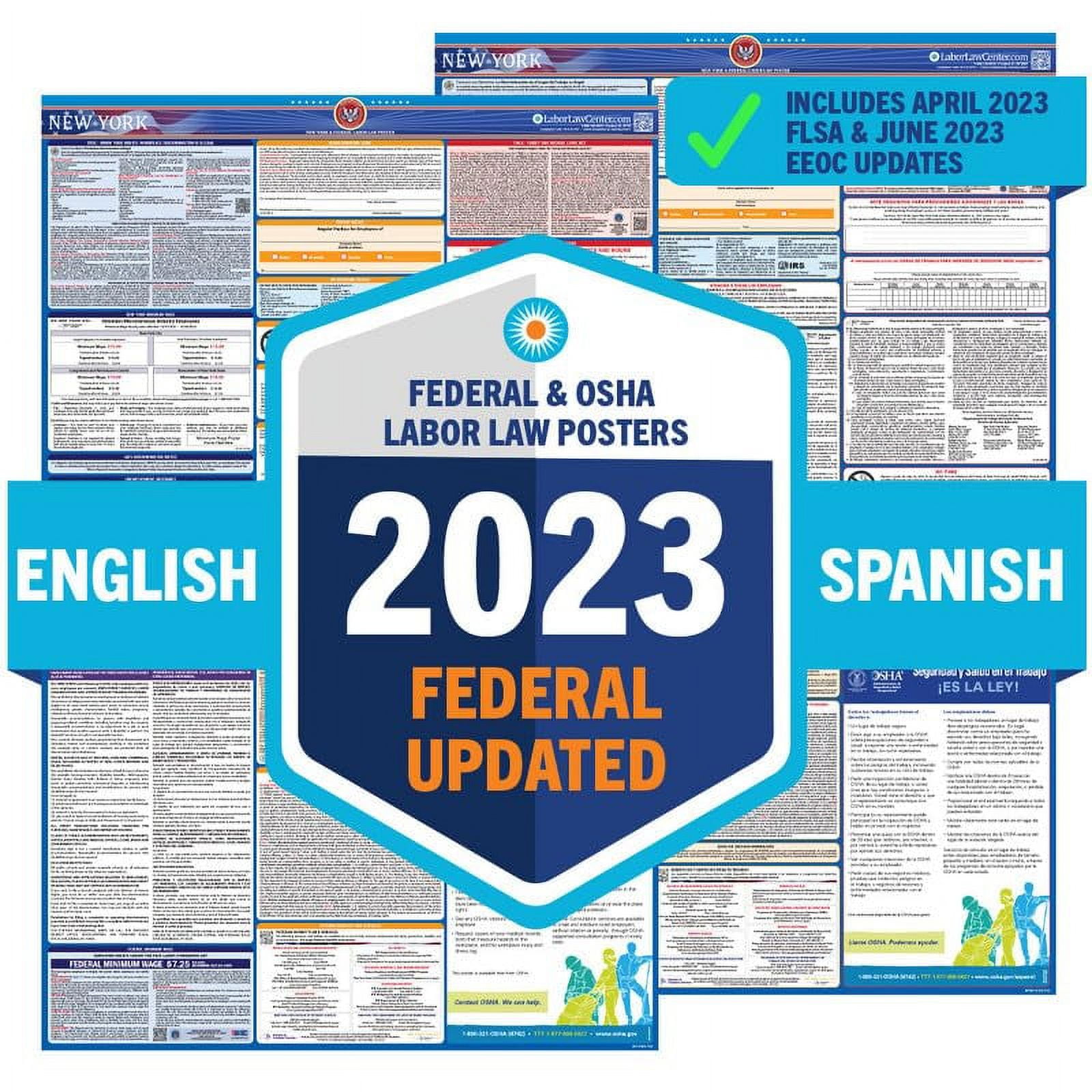 Newest Update For 2023 New York State & Federal Poster Includes June