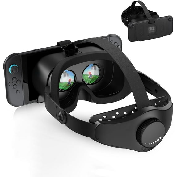 Newest VR Headset for Nintendo Switch 2 Model, 3D VR Glasses with Adjustable Lens for Virtual Reality Gaming Experience, Switch VR Labo Goggles Adjustable Headset for Nintendo Switch 2,Balck