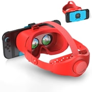 Newest VR Headset for Nintendo Switch 2 Model, 3D VR Glasses with Adjustable Lens for Virtual Reality Gaming Experience, Switch VR Labo Goggles Adjustable Headset for Nintendo Switch 2,Red