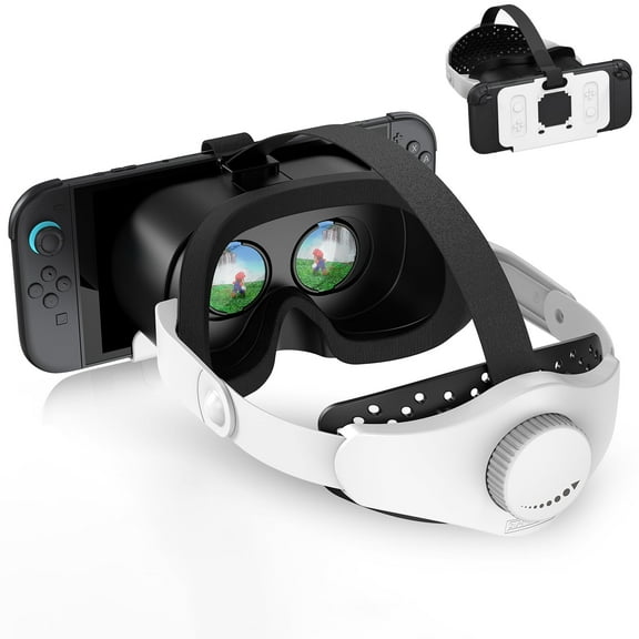 Newest VR Headset for Nintendo Switch 2 Model, 3D VR Glasses with Adjustable Lens for Virtual Reality Gaming Experience, Switch VR Labo Goggles Adjustable Headset for Nintendo Switch 2,White