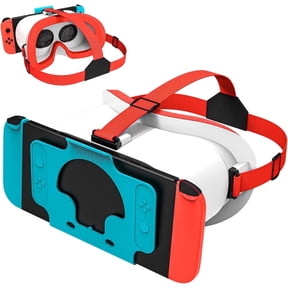 Newest VR Headset for Nintendo Switch & Switch OLED Model, 3D VR Glasses with Adjustable Lens for Virtual Reality Gaming Experience, Switch VR Labo Goggles Headset for Nintendo Switch(Red White)