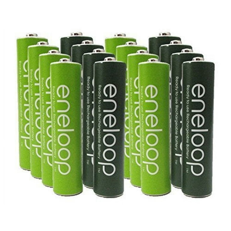 Newest Version Panasonic Eneloop 4th Generation 16 Pack AAA Nimh  Pre-charged Rechargeable Batteries -Free Battery Holder- Rechargeable 2100  Times