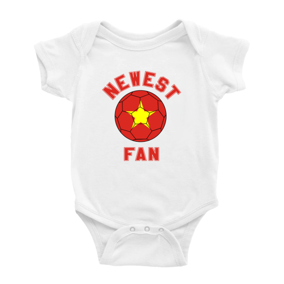 Newest Vietnam National Soccer Team Fan Clothes Unisex (White, 6-12 Months)