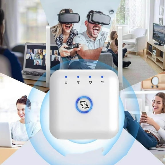 Newest WiFi Booster WiFi Extender WiFi Repeater Covers Up To 9800 .ft And 45 Devices Internet Booster With Ethernet Port Setup Home Wireless Signa