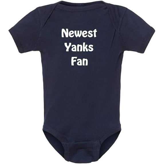 Newest Yanks Yankees Fan Cute Baby Boy Outfit Baseball Bodysuit (18 Months)