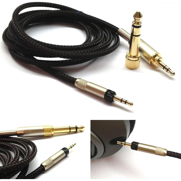 Newfantasia Replacement Audio Upgrade Cable Compatible With Sennheiser Hd598, Hd
