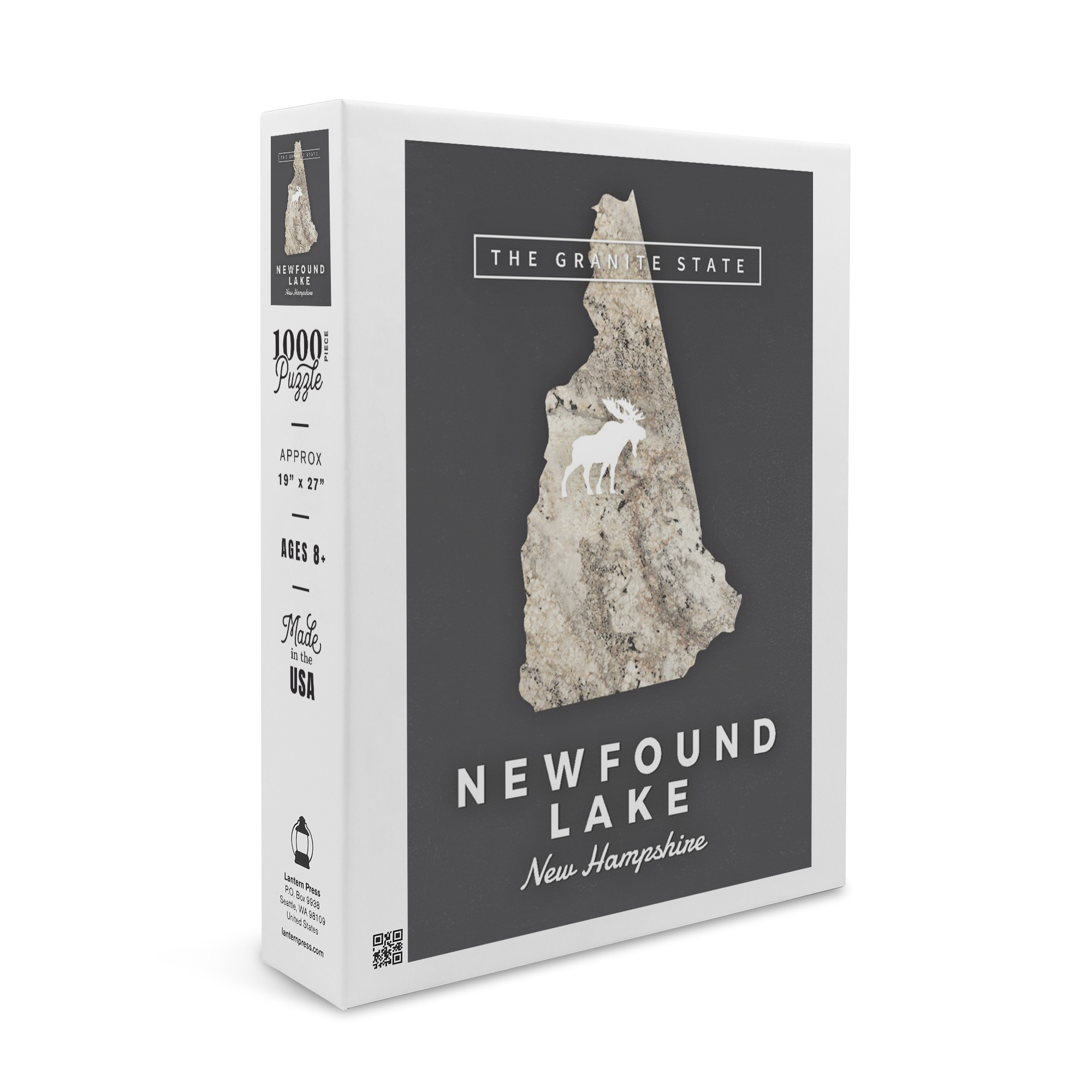Newfound Lake, New Hampshire, Granite State Cutout (1000 Piece Puzzle ...