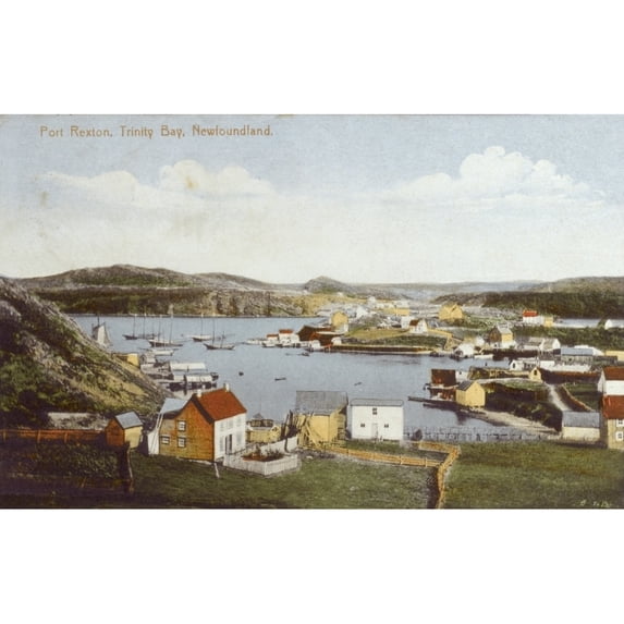 Newfoundland And Labrador - Port Rexton Poster Print By Mary Evans Grenville Collins Postcard Collection