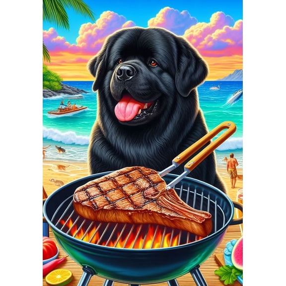 Newfoundland - Best of Breed DCR Summer Garden Flag 12" x 17"