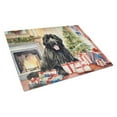 thumbnail image 1 of Newfoundland Cozy Christmas Glass Cutting Board Large 12 in x 15 in, 1 of 5